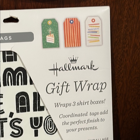 Hallmark & More Gift Wrap Set with Tags and Twine 9 sheets of Wrapping NWT - Picture 3 of 11